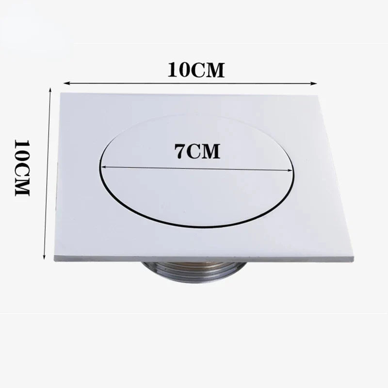 Afralia™ Brass Anti Odor Floor Drain Push Pop Bathroom Fixture Seal Trap