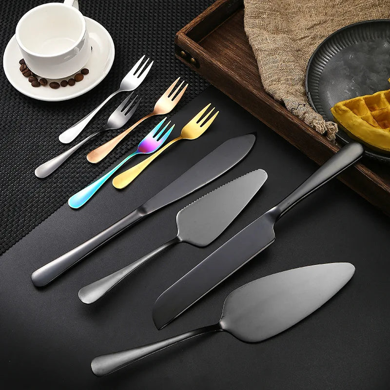 Afralia™ Stainless Steel Cake Shovel Set for Baking and Serving