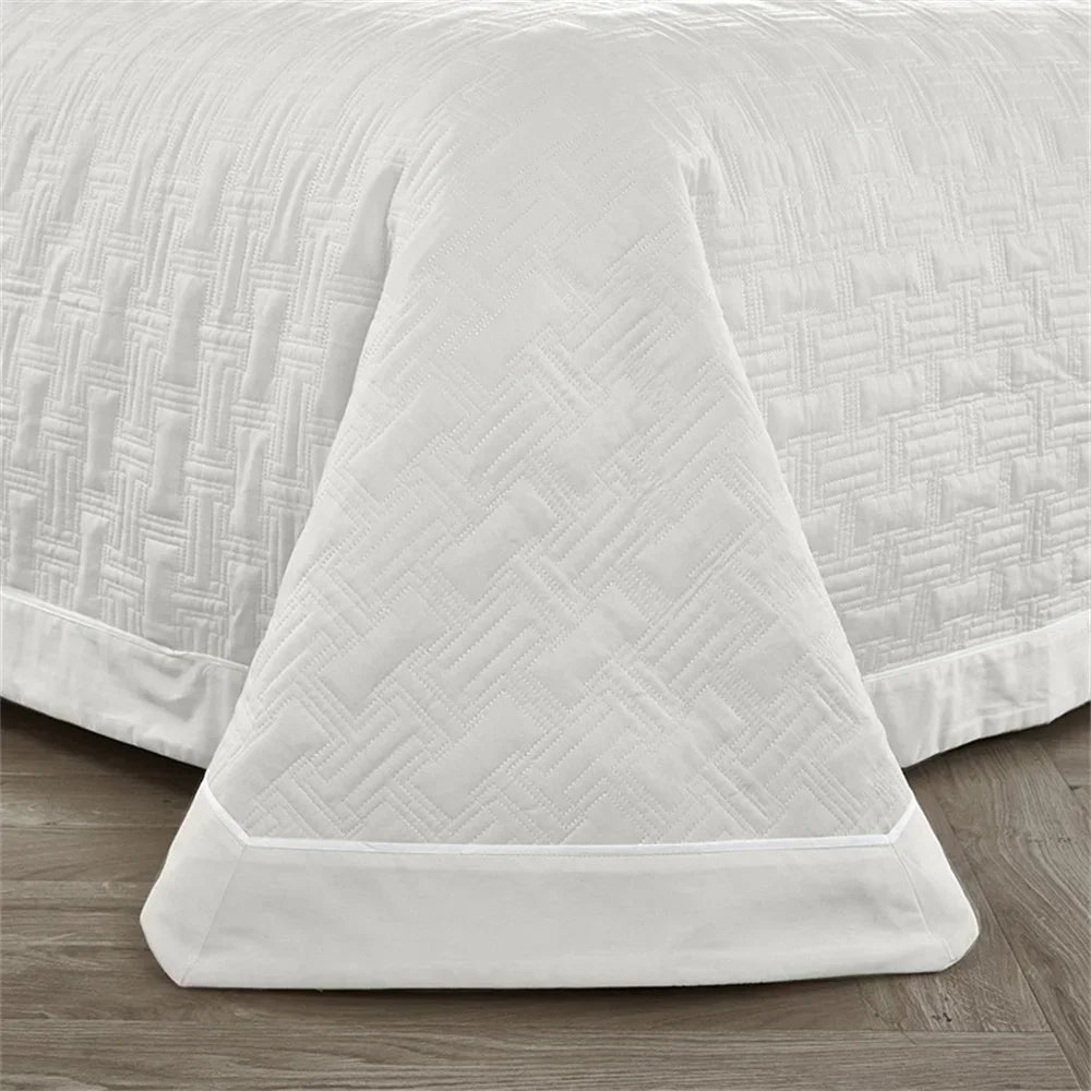 Afralia™ Cotton Coverlet Bedspread Set with Thick Quilting for Luxurious Bedding