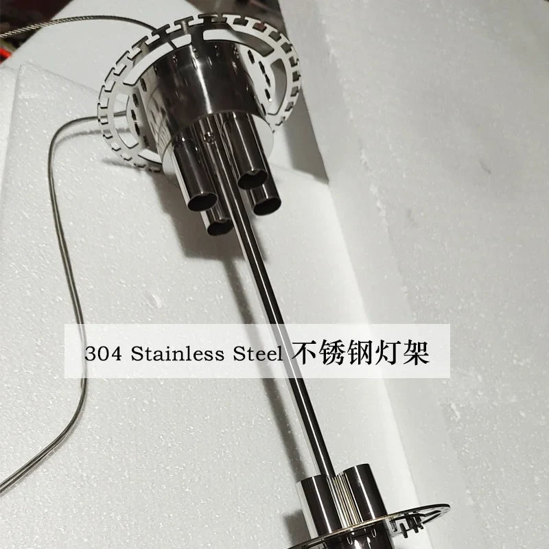 Afralia™ Staircase Luxury Chandelier: Elegant Lighting Fixture for Living Room Décor