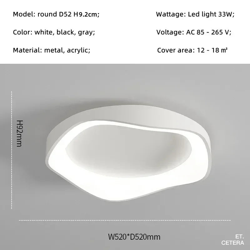 Afralia™ Modern Minimalist Led Ceiling Lamp for Living Room, Study, Dining Room.