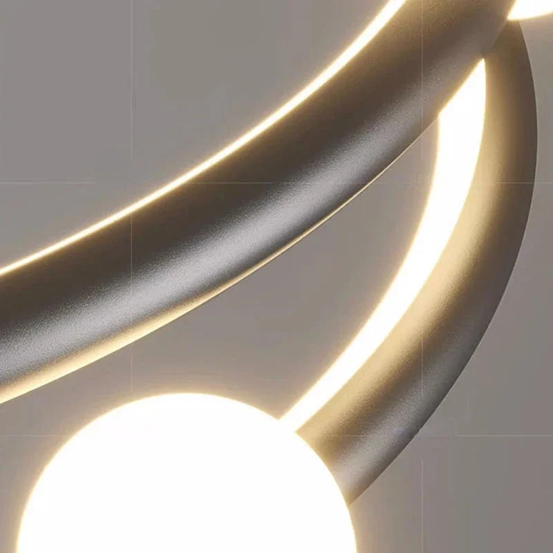 Afralia™ Modern LED Chandelier Pendant Lamp for Dining and Living Room