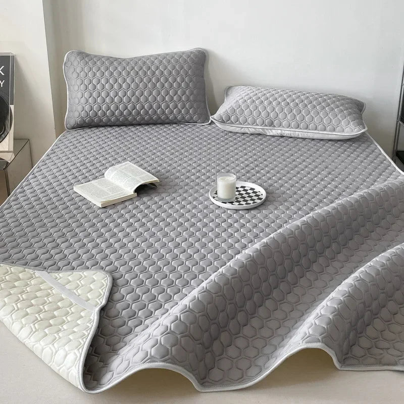 Afralia™ Cooling Mat & Pillowcase Set - Soft Summer Pad for Bed, Single/Double/Queen Sizes
