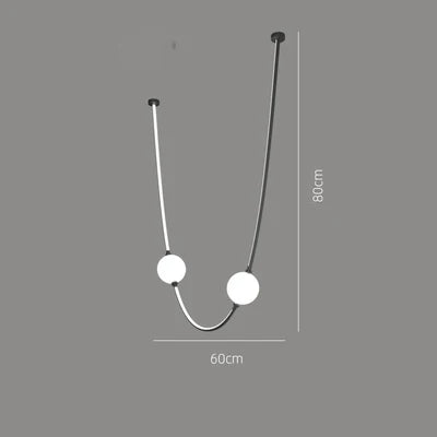 Afralia™ Pingpong LED Chandelier 2024 Dimmable Hanging Light Fixture