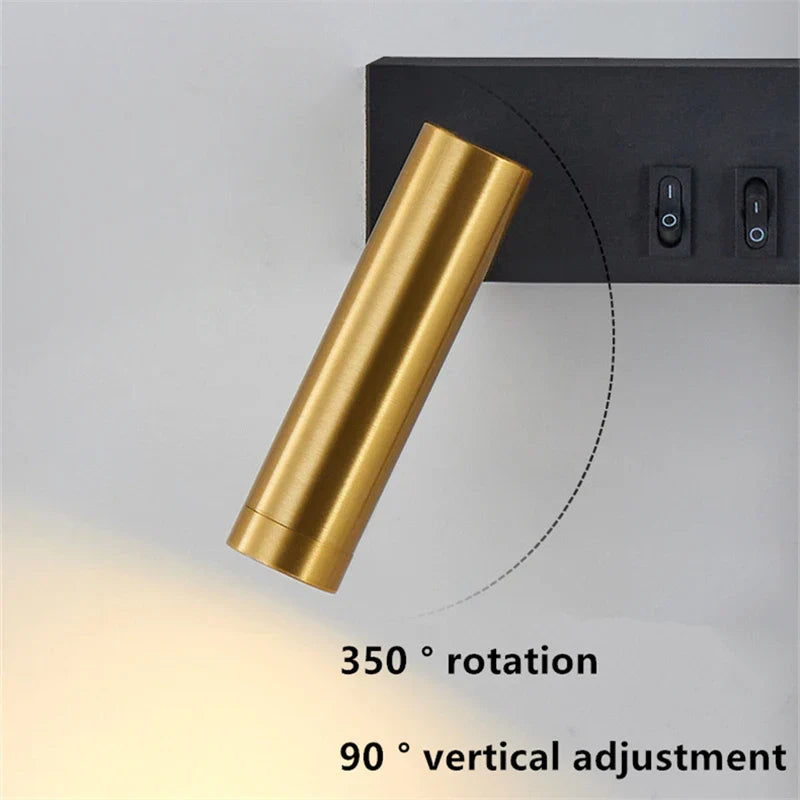 Afralia™ Nordic LED Wall Lamp for Living Room Bedroom Bedside Reading