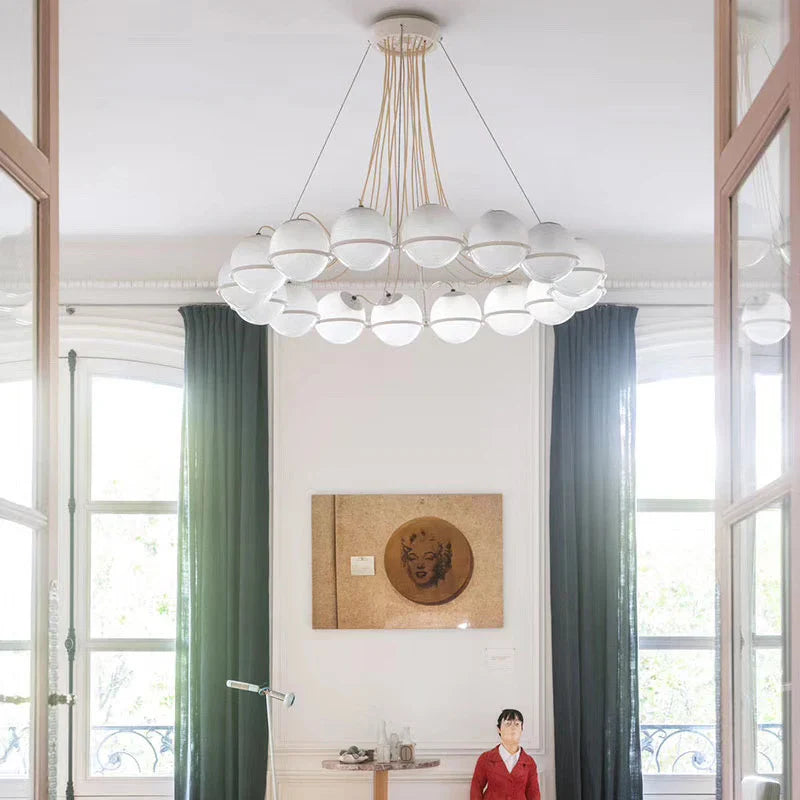 Afralia™ Glass Shade LED Pendant Lights for Modern Nordic Minimalist Home Decor