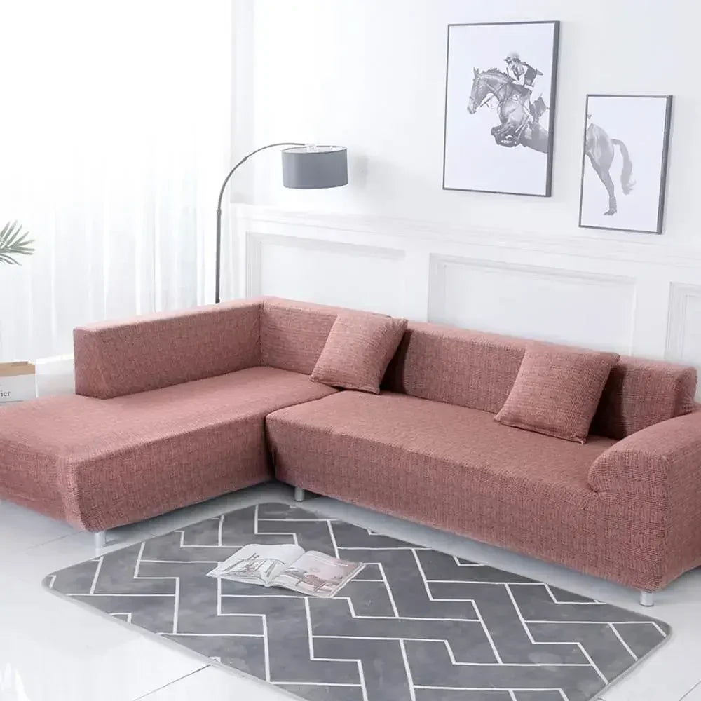 Afralia™ Geometric Stretch Sofa Cover Slipcover | Couch Protector | L Shape Sofa Cover