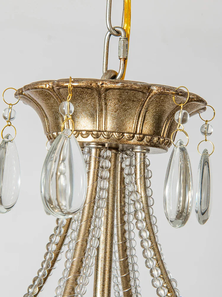 Afralia™ Crystal Heart Ceiling Light - Romantic Princess Bedroom Chandelier