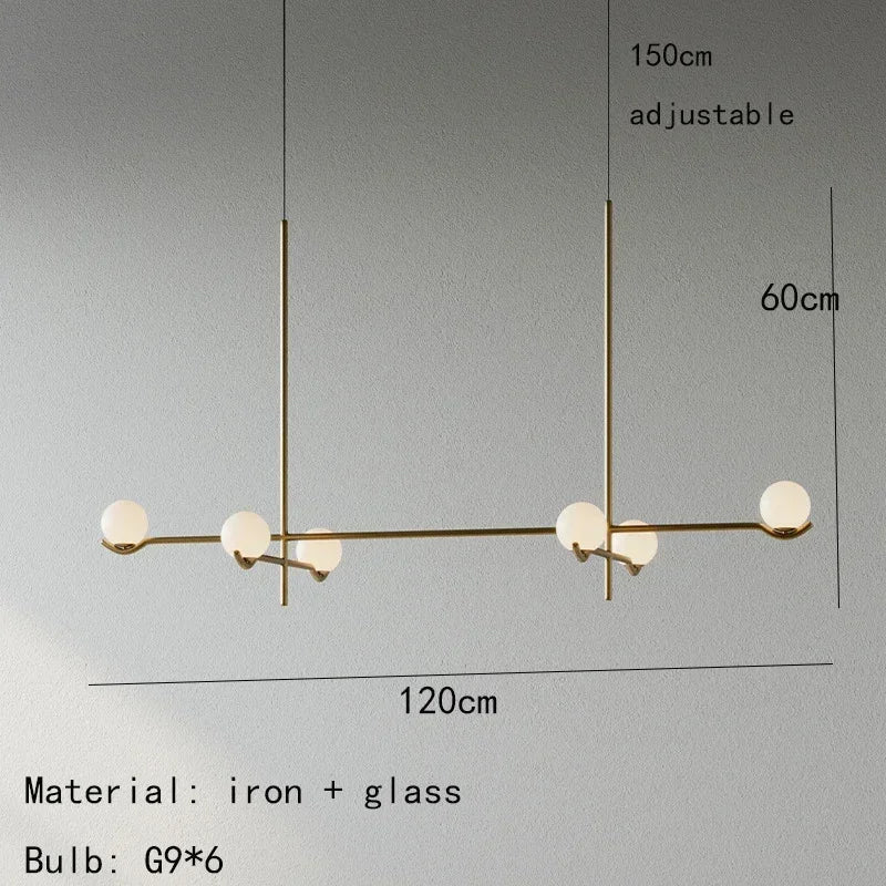 Afralia™ Modern Glass Pendant Light with G9 Bulb