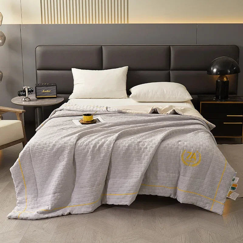 Afralia™ Summer Antibacterial Jacquard Embroidered Quilt, Maternal & Child Grade Luxury Comforter