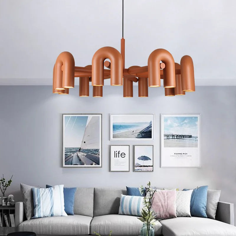 Afralia™ Nordic Chandelier: Adjustable Pendant Lights, Ceiling Hanging Lamp