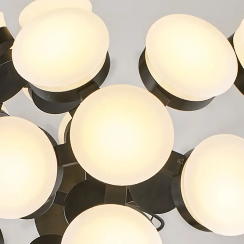 Afralia™ Nordic Sphere Moon Pendant Chandelier for Modern Decor & LED Lighting