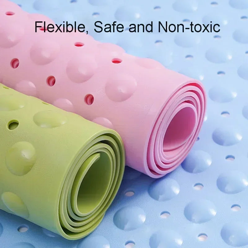 Afralia™ Large Non-Toxic Non-Slip Bath Mat with Suction Cups for Safety and Comfort
