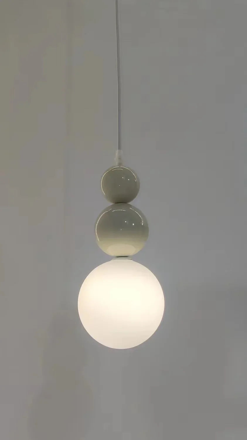 Afralia™ Nordic Three Ball Pendant Lamp Colorful Chandelier