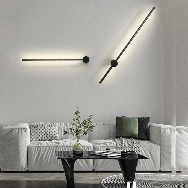 Afralia™ Modern LED Wall Sconce Gold Black for Bedroom & Living Room