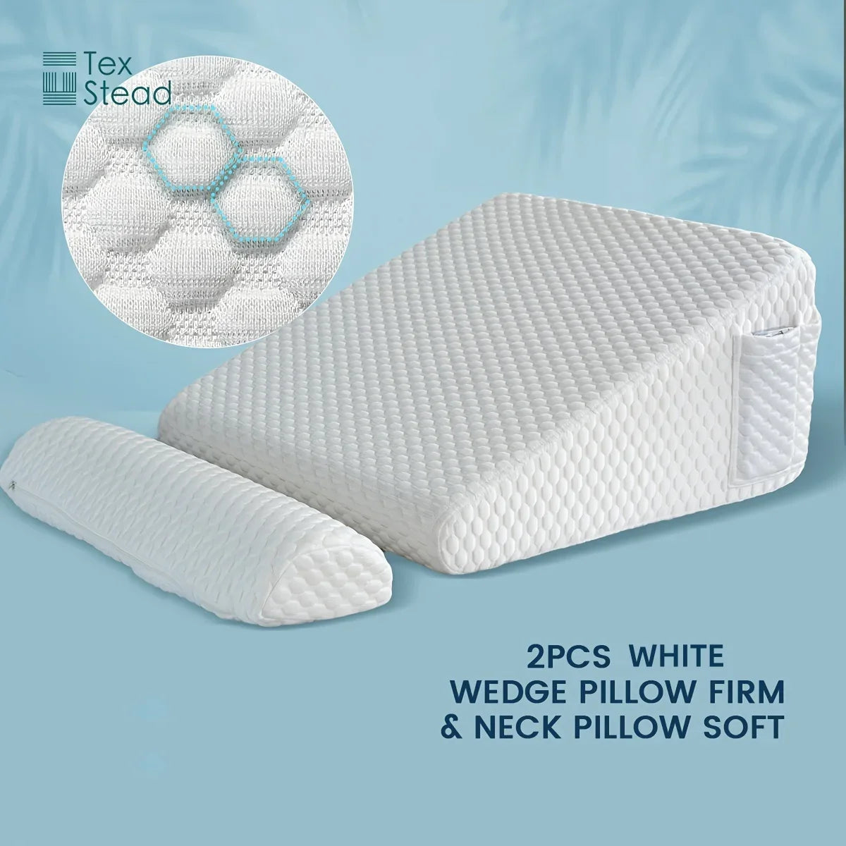 Afralia™ Memory Foam Wedge Pillow: Comfortable Sleep Support Triangle Pillow