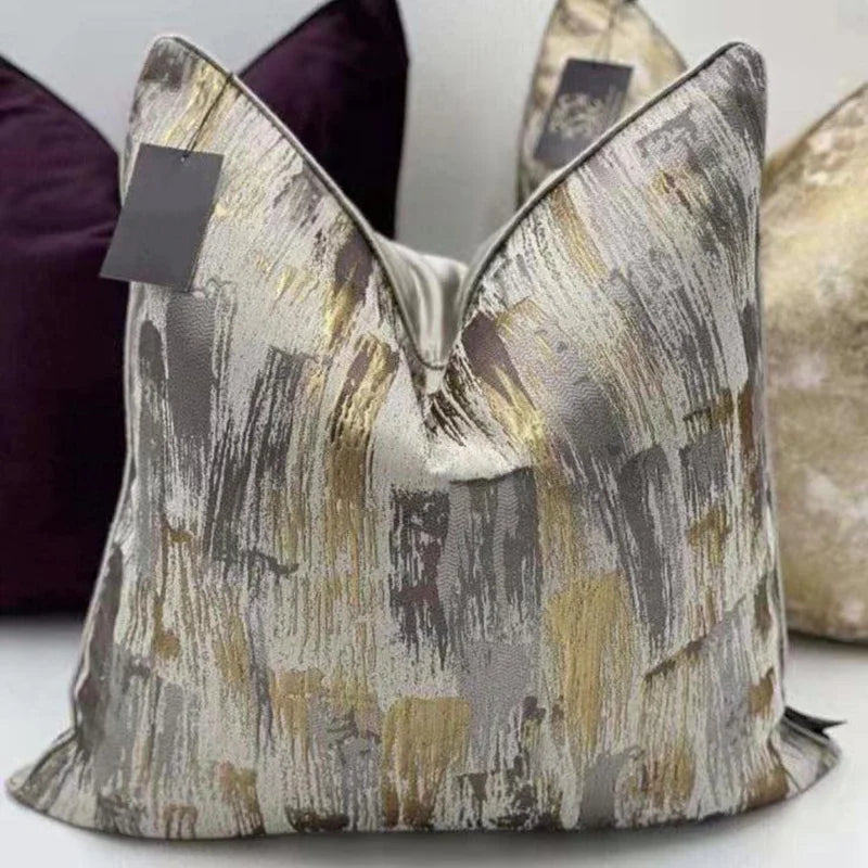 Afralia™ Luxury Jacquard Cushion Cover Set for Elegant Home Decor.