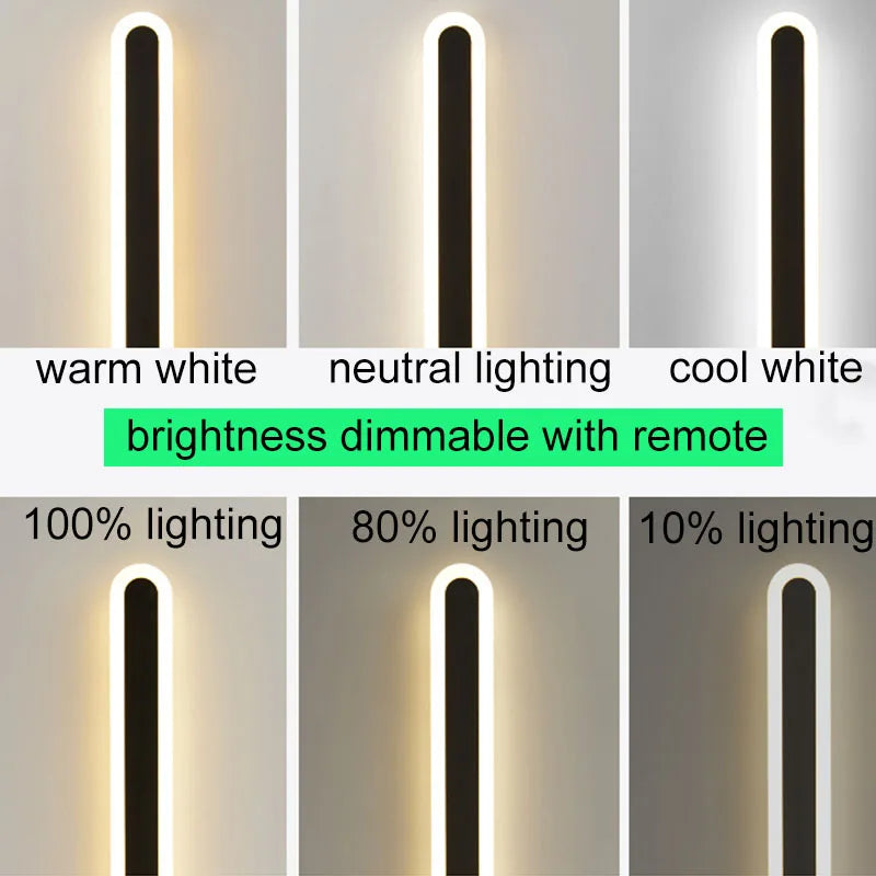 Afralia™ Outdoor LED Wall Lamp Aluminum Garden Sconce Light IP65 Waterproof 110V 220V