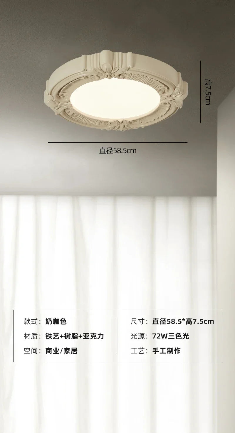 Afralia™ Retro Resin Ceiling Light - Minimalist Classic Design for Home, Bedroom, Study, Cafe
