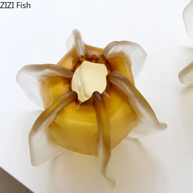 Afralia™ Carambola Glass Vase: Stylish Floral Table Decoration & Room Accent