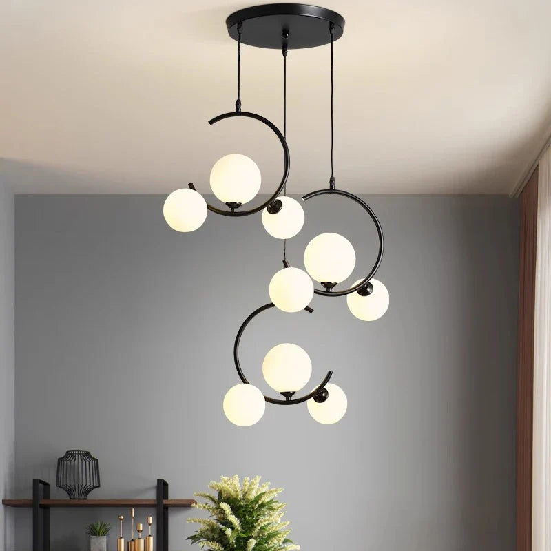 Afralia™ Modern LED Pendant Light Chandelier for Living and Dining Room Lighting