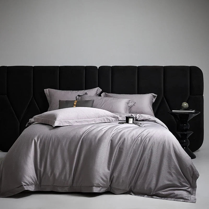 Afralia™ Silky Egyptian Cotton Luxury Bedding Set - Queen King Size Duvet Cover Sheet Pillowcases