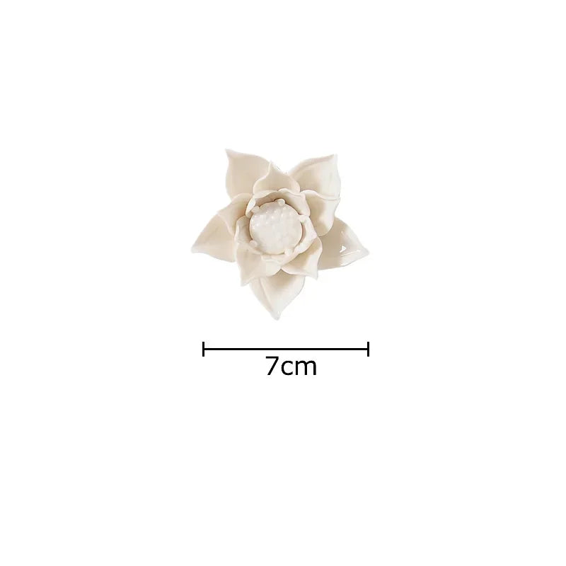 Afralia™ Ceramic Peony Flower Wall Decorations