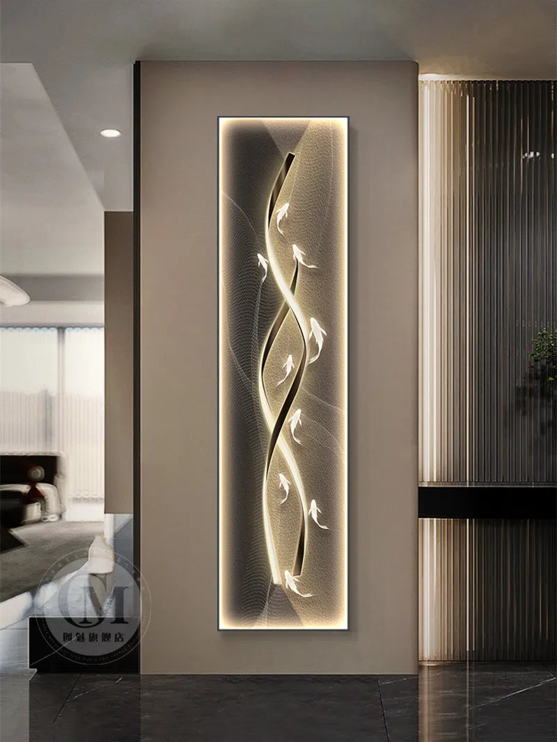 Afralia™ Dimmi Modern Abstract Wall Lamp for Living Room Bedroom Dining Room