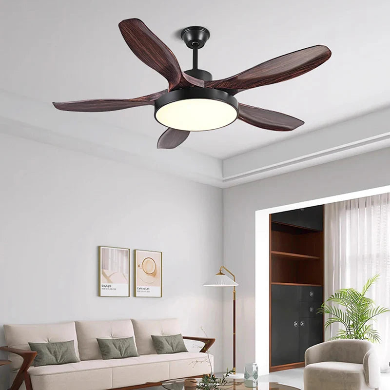 Afralia™ LED Indoor Ceiling Fan Lights for Living, Bedroom, Dining Room