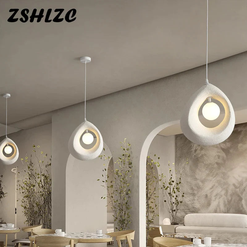 Afralia™ Wabi Sabi LED Pendant Chandelier for Home Decor and Lighting Fixtures