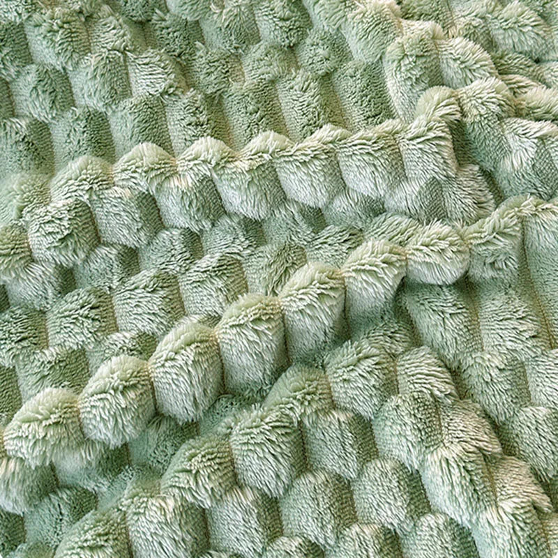 Afralia™ Flannel Sofa Cover Blanket | Soft Nordic Style for Single Double Beds