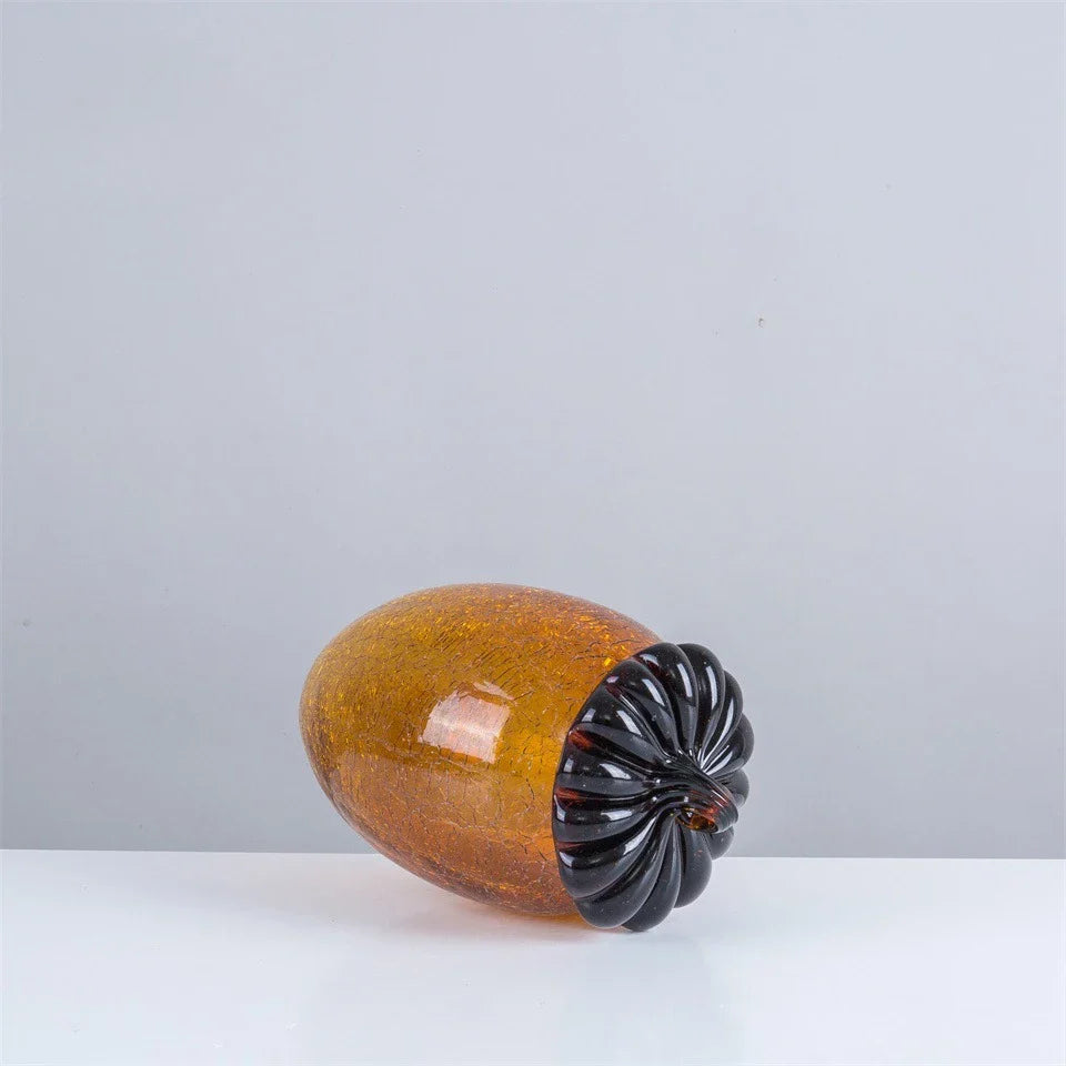 Afralia™ Glass Hazelnut Pinecone Ornament Home Decor