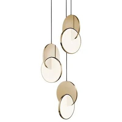 Afralia™ Stainless Steel LED Round Pendant Light - Ceiling Hanging Lamp