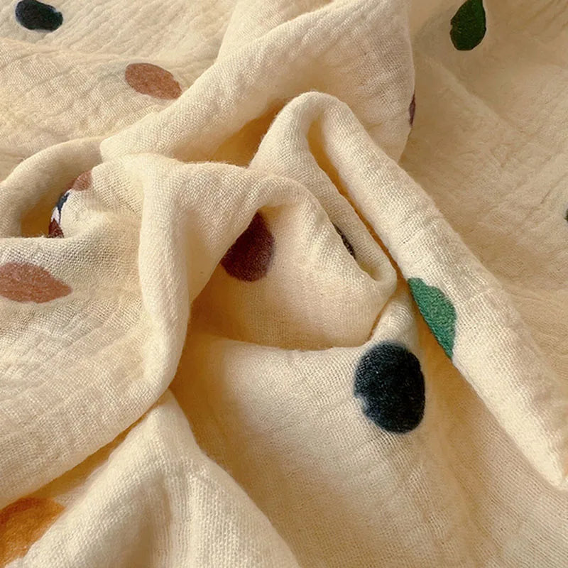 Afralia™ Korean Cotton Cartoon Blanket for Travel & Home - Kids, Adults