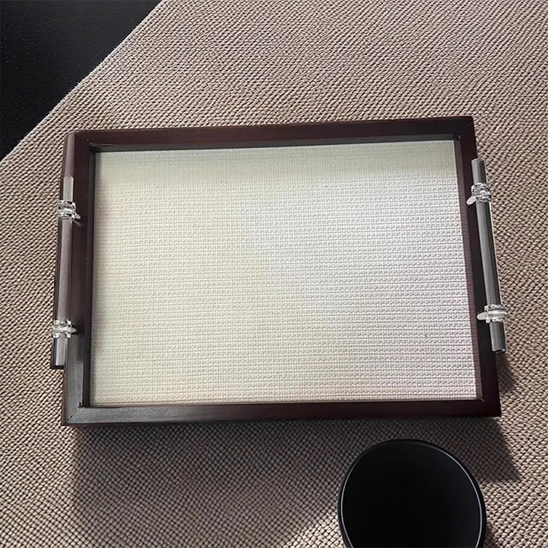 Afralia™ Wabi Sabi Wood Tray: Retro Style Tea & Jewelry Display Storage Tray