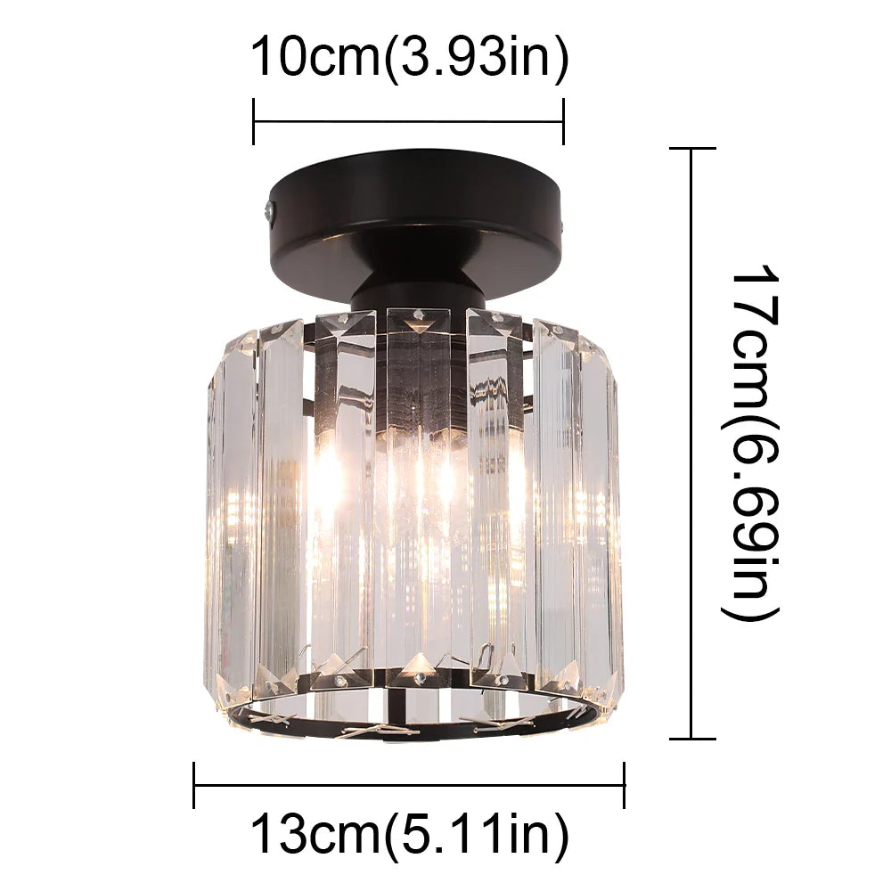 Afralia™ K9 Crystal Pendant Light LED Ceiling Lamp Nordic Chandelier for Living Room