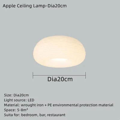 Afralia™ Minimalist Eco-Friendly PE Ceiling Pendant Light for Kitchen Dining Bedroom