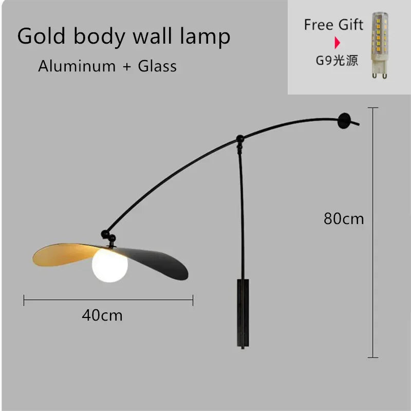 Afralia™ Myrna Wall Light Swing Arm Lamp Nordic Industrial Style Background Hallway Reading Lamps