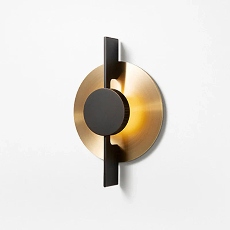 Afralia™ Gold Iron Art Designer Sconce LED Decorative Wall Lamp