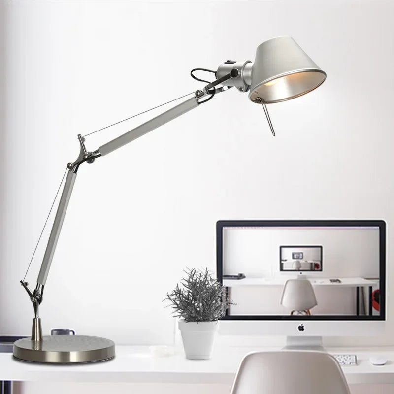 Afralia™ Double Arm Clip Table Lamp Little Girl in Straw Hat Modern Simple Design