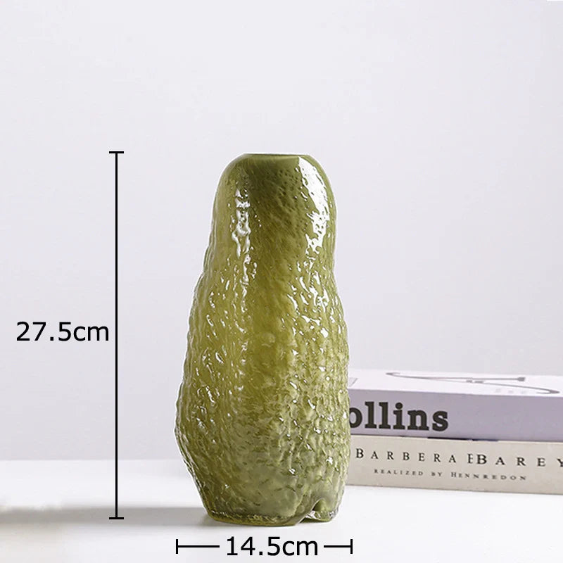 Afralia™ Ripple Glass Vase: Hydroponics Plant Pots Table Decoration Room Aesthetic Decor