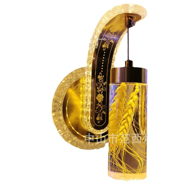 Afralia™ Colorful Pressed Flower Wall Sconce LED Lights