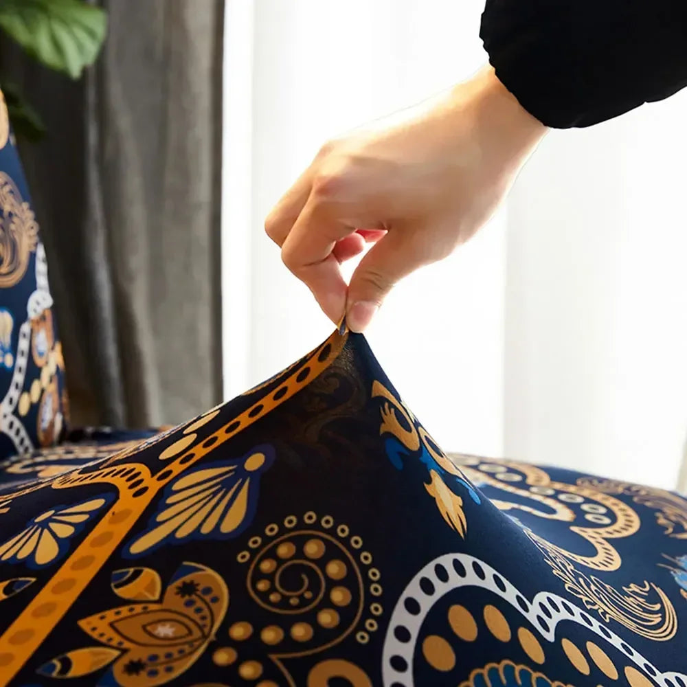 Afralia™ Bohemian Mandala Futon Sofa Cover - No Armrest Couch Slipcover