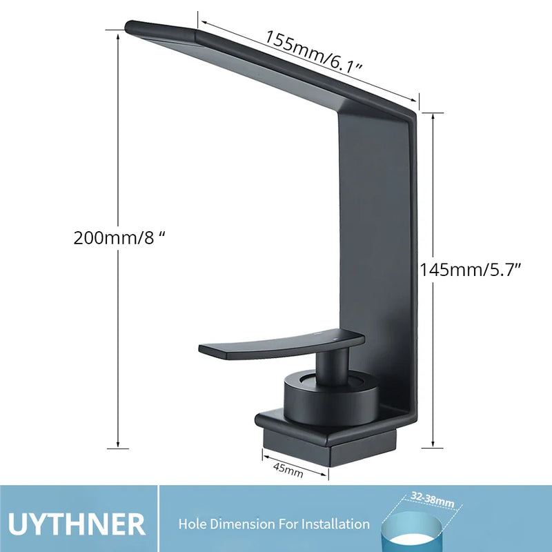 Afralia™ Basin Faucet: Bathroom Vessel Mixer Tap for Hot and Cold Water.