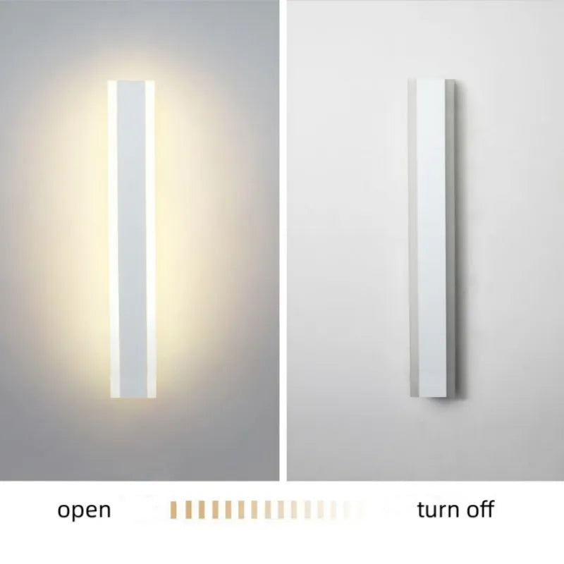 Afralia™ Outdoor LED Strip Wall Lamp for Modern Courtyards - IP65 Waterproof White Lighting