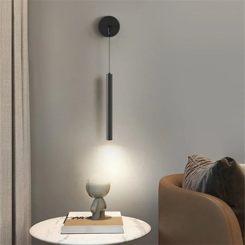 Afralia™ LED Wall Lamp Bedroom Modern Simple Living Room Eye-Protection Spot Light