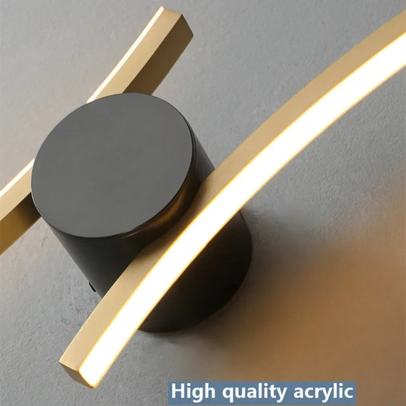 Afralia™ Tulip Copper Wall Lamp LED Modern Light for Bedroom Livings Room Home Decor