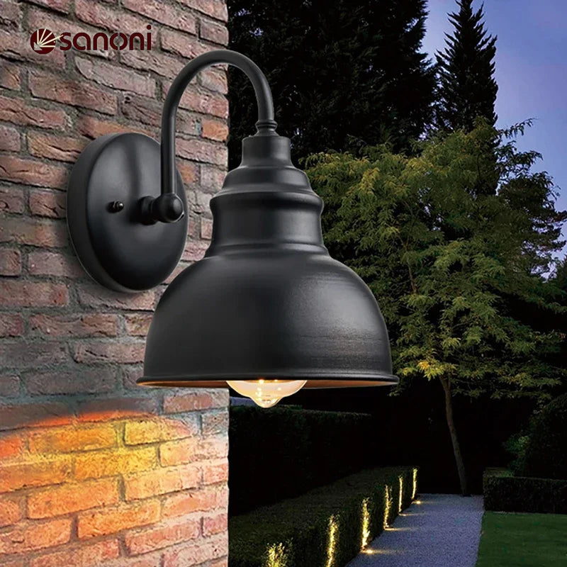 Afralia™ Retro Outdoor Waterproof Wall Lamp