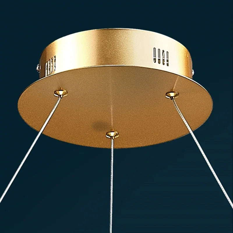 Afralia™ Nordic K9 Crystal LED Chandelier for Elegant Home Decor Lighting