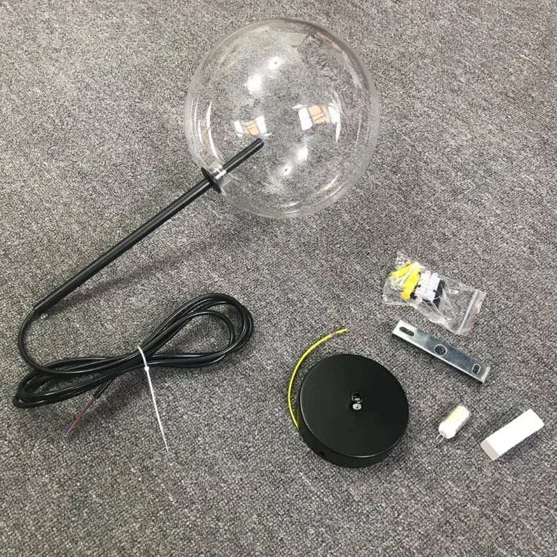 Afralia™ Glass Ball Chandelier Pendant Light for Bedroom Dining Room Decor